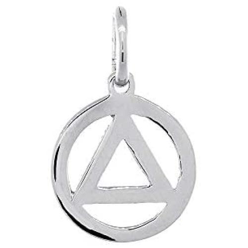 10mm AA Alcoholics Anonymous Sobriety Charm