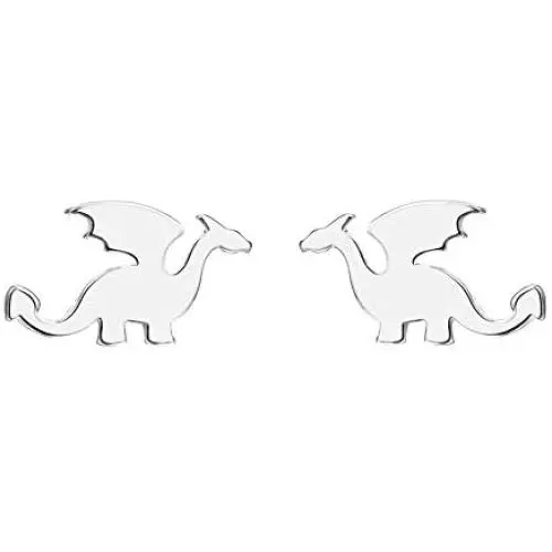 Cute Dinosaurs Earrings Stud for Women Girls Men 925 Sterling Silver Hypoallergenic Tiny Dragon Brontosaurus Animal Cartilage Tragus Polished Fashion Punk Jewelry Dainty Gifts for Friends Cute Dinosaurs Earrings Stud for Women Girls Men 925 Sterling Silver Hypoallergenic Tiny Dragon Brontosaurus Animal Cartilage Tragus Polished Fashion Punk Jewelry Dainty Gifts for Friends