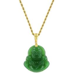 Smiling Laughing Buddha Green Jade Pendant Necklace Rope Chain Genuine Certified Grade A Jadeite Jade Hand Crafted, Jade Neckalce, 14k Gold Filled Buddha necklace, Jade Medallion