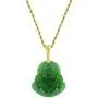 Smiling Laughing Buddha Green Jade Pendant Necklace Rope Chain Genuine Certified Grade A Jadeite Jade Hand Crafted, Jade Neckalce, 14k Gold Filled Buddha necklace, Jade Medallion
