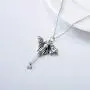 PEIMKO Heart Rose/Honeybee Key/Circle of Life Cremation Urn Necklace for Ashes Always In My Heart Memorial Jewelry PEIMKO Heart Rose/Honeybee Key/Circle of Life Cremation Urn Necklace for Ashes Always In My Heart Memorial Jewelry