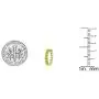 Dazzlingrock Collection Round Gemstones Ladies Huggies Hoop Earring, Available in Various Gemstones & Metal in 10K/14K/18K Gold