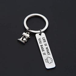 MAOFAED Baker Gift Life is What You Bake It Baking Gift Culinary Student Gifts Culinary School Graduation Gift Bake Lover Gift