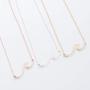 Your Always Charm Ocean Wave Necklace Sea Jewelry for Surfer Beach Lover (rose gold)