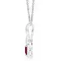 Ruby Infinity Heart Pendant with Diamonds (4mm Ruby) Ruby Infinity Heart Pendant with Diamonds (4mm Ruby)
