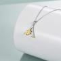 POPLYKE Sterling Silver Initial Alphabet Letter Script Name Pendant Chain Necklace for Women Girls for