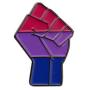 CENWA LGBTQ Gay Pride Bisexual Power Fist Enamel Pin Bi Pride Jewelry Enamel Pin LGBT Brooch