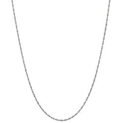 Bling For Your Buck Sterling Silver 1.5mm Italian Twisted Curb Chain Necklace 16'' - 30''