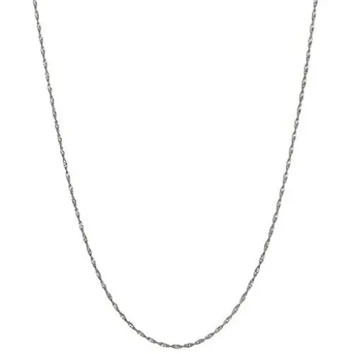 Bling For Your Buck Sterling Silver 1.5mm Italian Twisted Curb Chain Necklace 16'' - 30'' Bling For Your Buck Sterling Silver 1.5mm Italian Twisted Curb Chain Necklace 16'' - 30''
