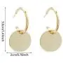 Gold Circle Round Disc Drop Earrings Small Cute Coin Dangle Hoop Earrings for Women Minimalist Jewelry for Girls Gold Circle Round Disc Drop Earrings Small Cute Coin Dangle Hoop Earrings for Women Minimalist Jewelry for Girls
