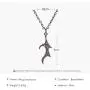 Charm Matching Demon Dragon Wing Love Heart Pendant Necklace Wing Necklace for Women Men Couple Family Friendship Necklace Jewelry