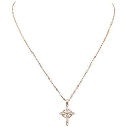 Rosemarie Collections Womens Religious Celtic Cross Pendant Necklace with Cubic Zirconia, 16'' Plus 2'' Extender