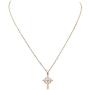 Rosemarie Collections Womens Religious Celtic Cross Pendant Necklace with Cubic Zirconia, 16'' Plus 2'' Extender