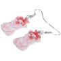 NEWEI Acrylic Valentines Day Funny Pig Piggy Earrings Drop Dangle Farm Pet Jewelry For Women Charm
