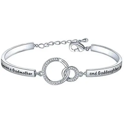 SEIRAA Goddaughter Bracelet Baptism Gift Christian Jewelry Godmother and Goddaughter Gift First Communion Gift for Goddaughter