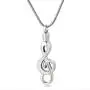 GIONO Cremation Urn Jewelry Waterproof Rhinestones Keepsake Urn Necklace Memorial Remains Pendant for Ashes