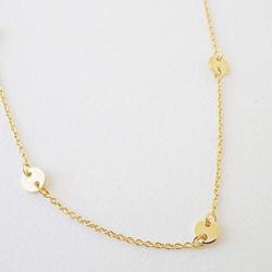 HONEYCAT Milky Way Disc Chain Necklace in Gold, Rose Gold, or Silver | Minimalist, Delicate Jewelry