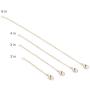 Necklace Extenders Gold Necklace Extender Silver Chain Extenders for Necklaces Sterling Silver Extender for Bracelet Anklet Set 2'', 3'', 4'', and 6''