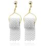 Funny Toilet Paper Roll Earrings Novelty Personality Handmade Beaded Toilet Paper Roll Pendant Drop Dangle Earrings Fashion Creative Hook Statement Earrings for Ladies Girls Charm Jewelry