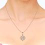 Swarovski Crystal 18K Gold Plated Star Necklace 925 Sterling Silver Birthstone Pendant Necklaces for Women with 5A Cubic Zirconia Christmas Jewelry Birthday Gift for Women