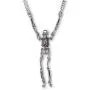 Gothic Skeleton with Moving Arms and Legs Silver Finish Pewter Pendant Necklace Gothic Skeleton with Moving Arms and Legs Silver Finish Pewter Pendant Necklace