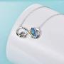 Infinity Necklaces Mothers Day Gifts for Women Mom Sterling Silver Butterfly Pendant Necklace Jewelry for Daughter Girls