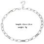 Cathercing Women Choker Necklace Chain Thin Link Necklace for Women Trendy Jewelry Necklaces Chains Punk (silver)
