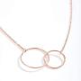 Dear Ava Mother-in-Law Gift Necklace: to My Mother-in-Law, Mother of My Husband, 2 Interlocking Circles