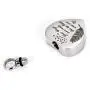 BGAFLOVE Heart Urn Necklace for Ashes with Wings Cremation Jewelry for Ashes -Your Wings were Ready But My Heart was Not