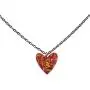 Tingle Red Opal Heart Necklace Pendant Sterling Silver Fine Jewelry For Women Fire Opal Pendant Necklace 925 Sterling Silver Heart Pendant Necklace For Girls