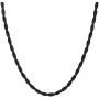 Stainless Steel 4mm Twist Rope Chain Necklace, 22'' Inches-28'' Inches