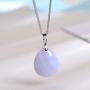 iSTONE 925 Sterling Silver Natural Gemstone Ladies Pendant Necklace, Gemstone Birthstone with 18'' Silver Chain