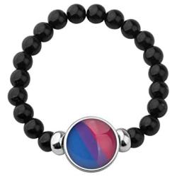 Zuo Bao Gay Pride Gift LGBT Rainbow Beaded Handmade Bracelet Relationship Friendship Jewelry Love Gifts for Gay Lesbian