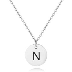 Sereney Initial Necklaces, 18k Gold/Rose-Gold/Silver Plated Engraved Letter Necklace for Women, Gifts for mom, Women Jewelry to Best Friend, Bridesmaid.