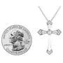 1/4 Carat Diamond Cross Pendant Necklace for Women in 14k White or Yellow Gold (H-I, SI2-I1, cttw) with 18 Inch Silver Chain and Lobster Claw by Privosa Fine Jewelry 1/4 Carat Diamond Cross Pendant Necklace for Women in 14k White or Yellow Gold (H-I, SI2-I1, cttw) with 18 Inch Silver Chain and Lobster Claw by Privosa Fine Jewelry