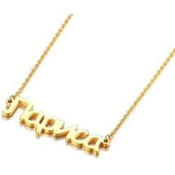 YINSHIFU Russian Name Necklace Personalized Name Plate Pendant Necklace, Custom Made Jewelry Gift for Women Girls