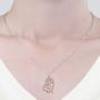 Hummingbird Heart Necklace Sterling Silver Necklaces for Women Girls Cubic Zirconia White Gold Plated Bird Pendant with Flower Fashion Jewelry Dainty Valentines Gifts