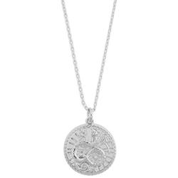 HONEYCAT Chinese Zodiac Coin Necklace in Silver | Minimalist, Delicate Jewelry