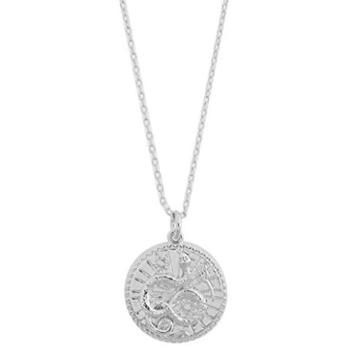 HONEYCAT Chinese Zodiac Coin Necklace in Silver | Minimalist, Delicate Jewelry