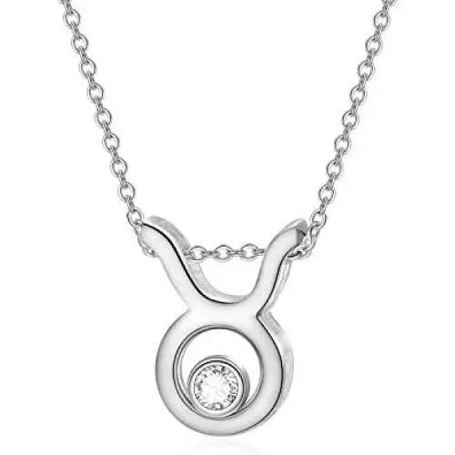 AOBOCO 925 Sterling Silver 12 Constellation Horoscope Zodiac Astrology Pendant Necklace with Austrian Crystal AOBOCO 925 Sterling Silver 12 Constellation Horoscope Zodiac Astrology Pendant Necklace with Austrian Crystal