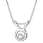 AOBOCO 925 Sterling Silver 12 Constellation Horoscope Zodiac Astrology Pendant Necklace with Austrian Crystal