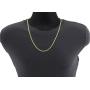 Nuragold 10k Yellow Gold 4mm Solid Cuban Curb Link Chain Pendant Necklace, Mens Womens Lobster Lock 16'' 18'' 20'' 22'' 24'' 26'' 28'' 30''