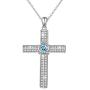 JZMSJF 925 Sterling Silver Faith Hope Cross Pendant Necklace Claddagh Celtic Faithful Jewelry Gift for Women Girls