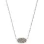 Kendra Scott Elisa Pendant Necklace for Women, Fashion Jewelry, Rhodium-Plated, Platinum Drusy Kendra Scott Elisa Pendant Necklace for Women, Fashion Jewelry, Rhodium-Plated, Platinum Drusy