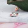 Stainless Steel Frog Ring for Women Teen Girls Boys Adjustable Frog Open Ring Cute Animal Rings Birthday Gift for Little Girl Boys