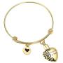 zeqingjw Cremation Jewelry Bracelet for Ashes - Stainless Steel Heart Urn Bangles for Ashes Always in My Heart Memorial Keepsake Jewelry