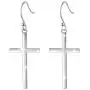 S925 Sterling Silver Jewelry Classic Cross Hoop Dangle Stud Earrings S925 Sterling Silver Jewelry Classic Cross Hoop Dangle Stud Earrings