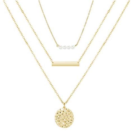 Bohemian Gold Coin Multi-Layer Choker Necklace Retro Handmade Collar Necklace for Teen Girls Christmas Jewelry Gift