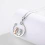 Sister Necklace S925 Sterling Silver Moon Star Pendant Necklace Friendship Best Friends Jewelry Gifts for Women