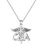 CENWA Certified Nursing Assistant Necklace CNA Charm CNA Caduceus Angel Necklace Gifts for Nursing Student